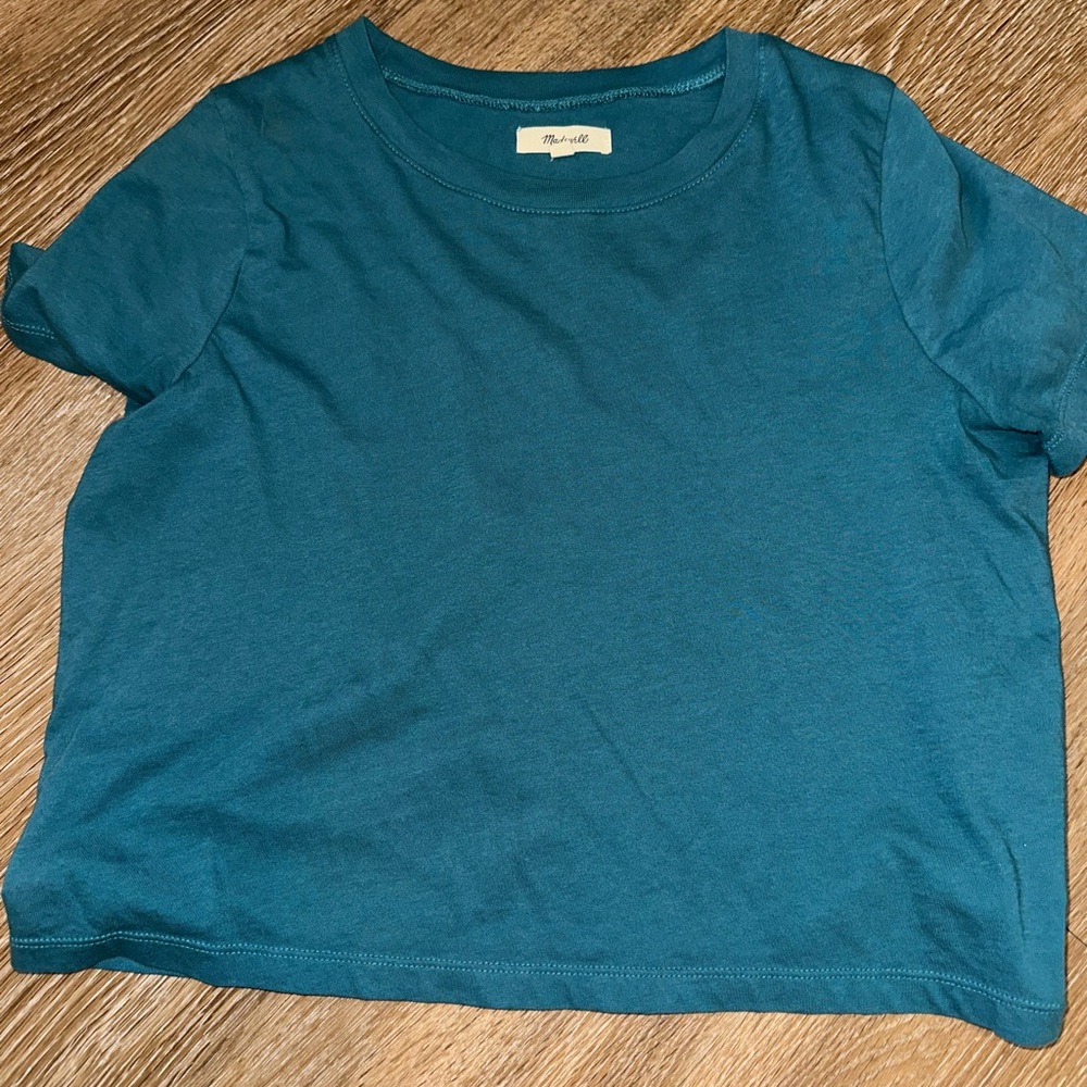 Madewell Teal Crew Neck Tee